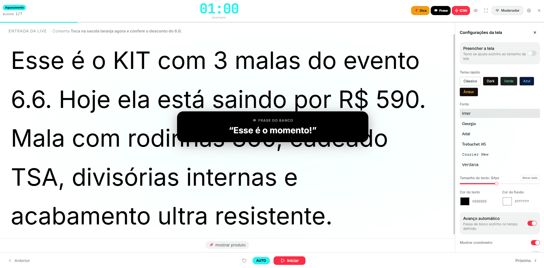💬 Frase do Banco